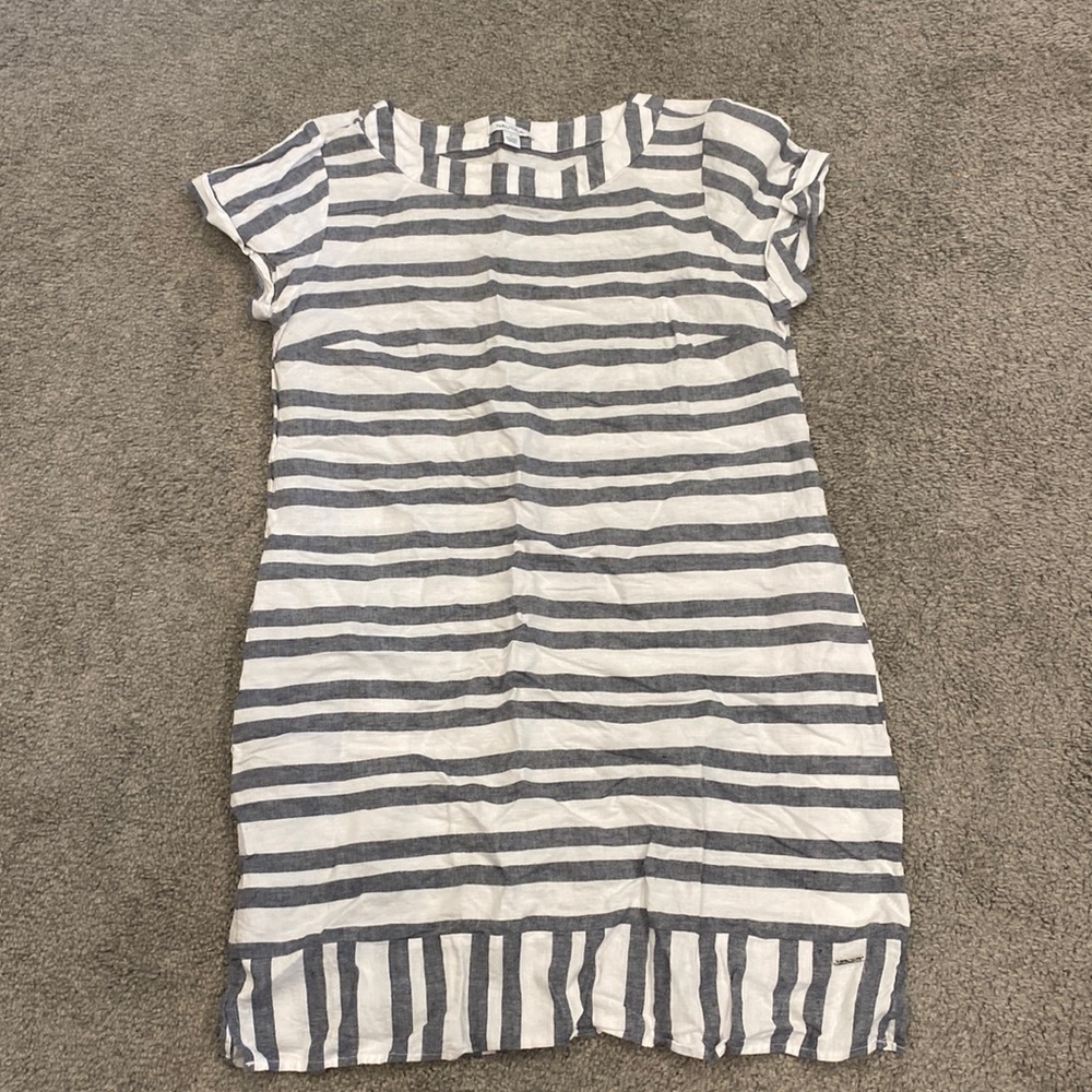 White and blue Nautica dress